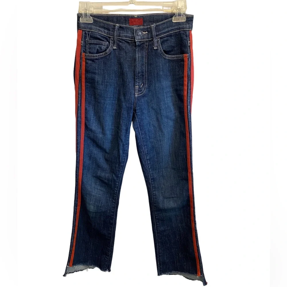 Mother Jeans Insider Crop Step Fray Speed Racer size 24 - Picture 7 of 12